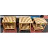 Image 1 : TRIO OF SHOWHOME SIDE TABLES 17 X 17.5 X 13.5 INCH