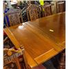 Image 4 : ANTIQUE DINING TABLE WITH 12 CHAIRS