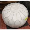 Image 1 : SHOWHOME LEATHER STITCHED ROUND STOOL