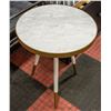 Image 3 : 2 SHOWHOME TRIPOD STONE TOP END TABLE 22 IN TALL