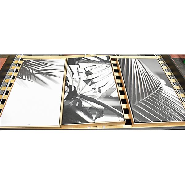 TRIO OF SHOWHOME WALL HANGINGS 37 X 21 INCHES EACH