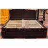 Image 1 : KING SIZE BEDFRAME WITH BLACK HEADBOARD