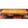 Image 1 : WOOD BENCH APPROX H-18.5" W-14.5" L-54.5"