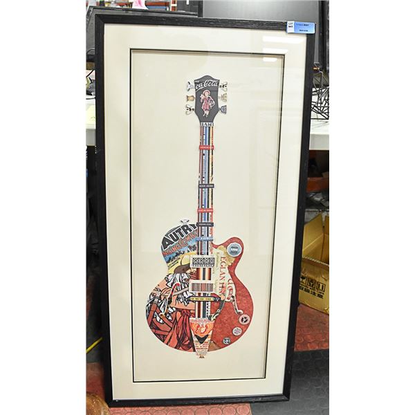 SHOWHOME FRAMED GUITAR PICTURE