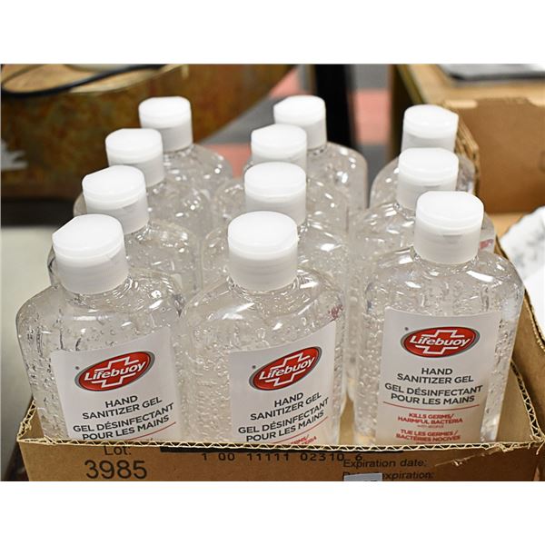 BOX WITH 11 BOTTLES OF LITEBOUY HAND SANITIZER