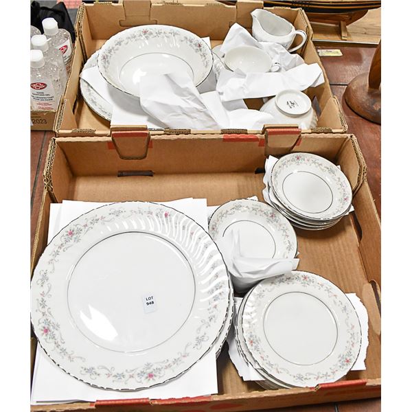 2 FLATS OF SONATA FINE CHINA