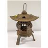 Image 1 : ANTIQUE CAST IRON CHINESE HEAVY LANTERN