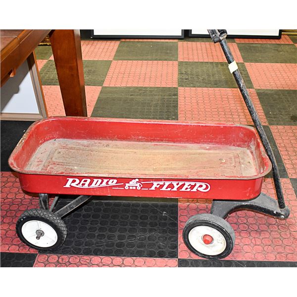 VINTAGE METAL RADIOFLYER WAGON. ESTATE