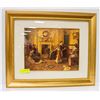 Image 1 : HART LAKE VICTORIAN FRAMED GOLD PICTURE