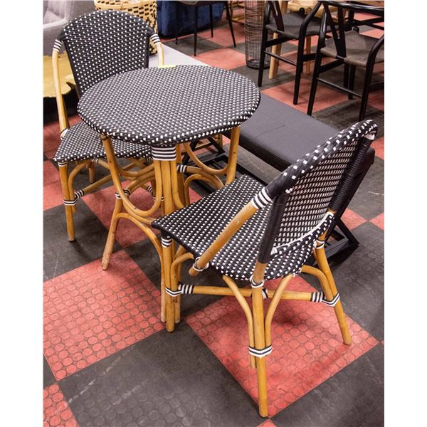 29.5 INCHES TALL MODERN WICKER KITCHEN TABLE