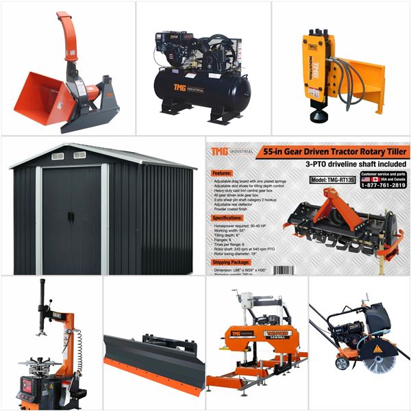 FEATURED INDUSTRIAL MACHINES AND ATTACHMENTS