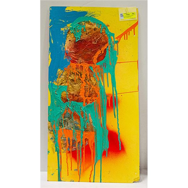 ORIGINAL PAINTING BY JUSTIN OBRADOVIC APPROX 18.5"