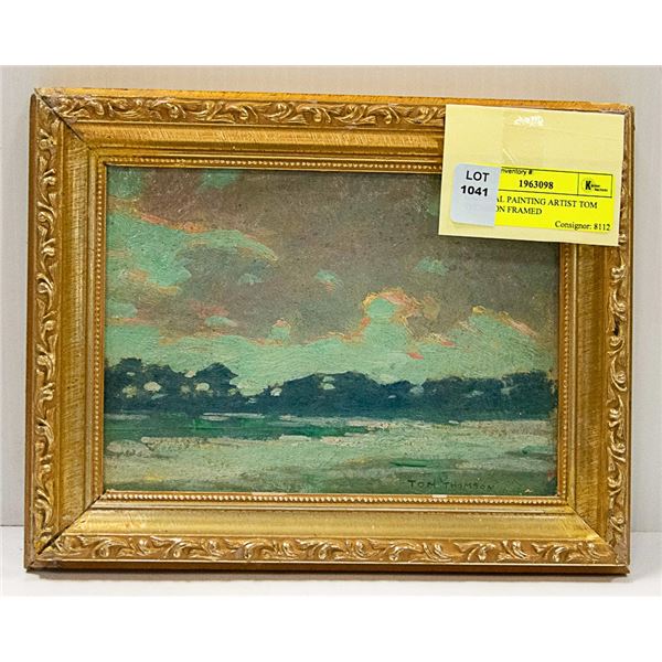 ORIGINAL PAINTING ARTIST TOM THOMSON FRAMED