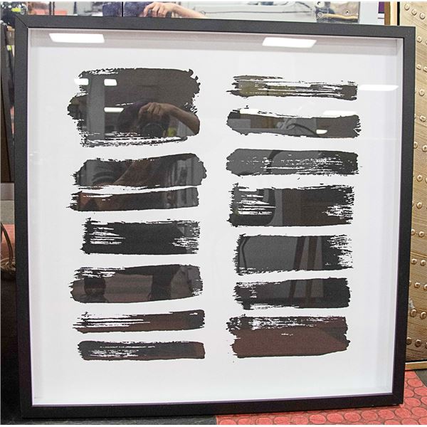 PAIR OF SHOWHOME SHADOWBOX  ABSTRACT ART PICTURES