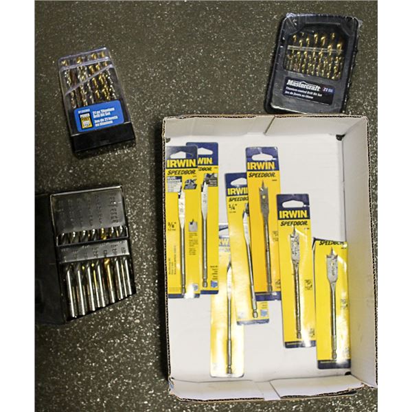 TRAY OF ASSORTED DRILL BITS