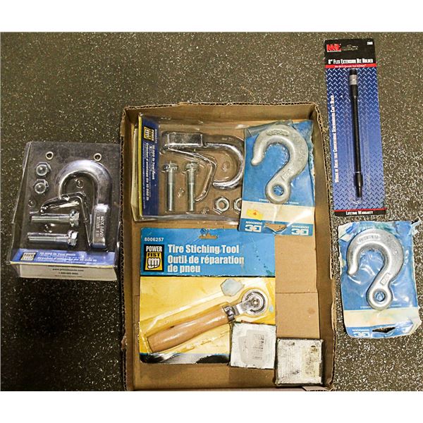 FLAT OF NEW TOW HOOKS