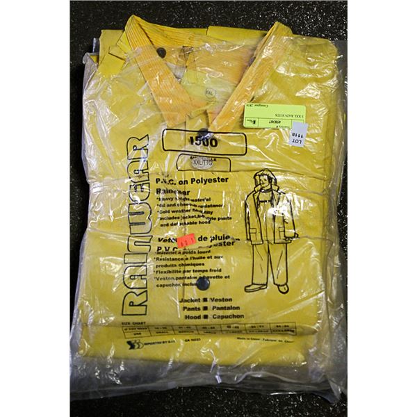 3 XXL RAIN SUITS