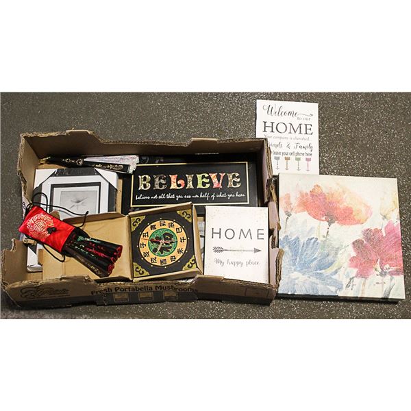 FLAT OF HOME DECOR AND DECORATIVE FANS