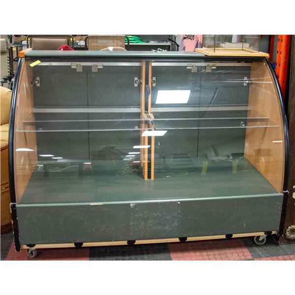 CURVED GLASS DISPLAY CABINET