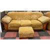 Image 1 : ANTIQUE SOFA WITH OTTOMAN