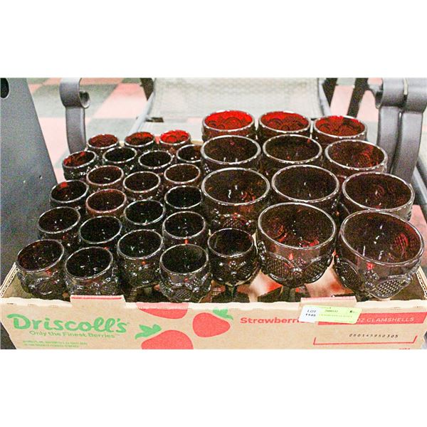 CAPE COD CRANBERRY GLASSES