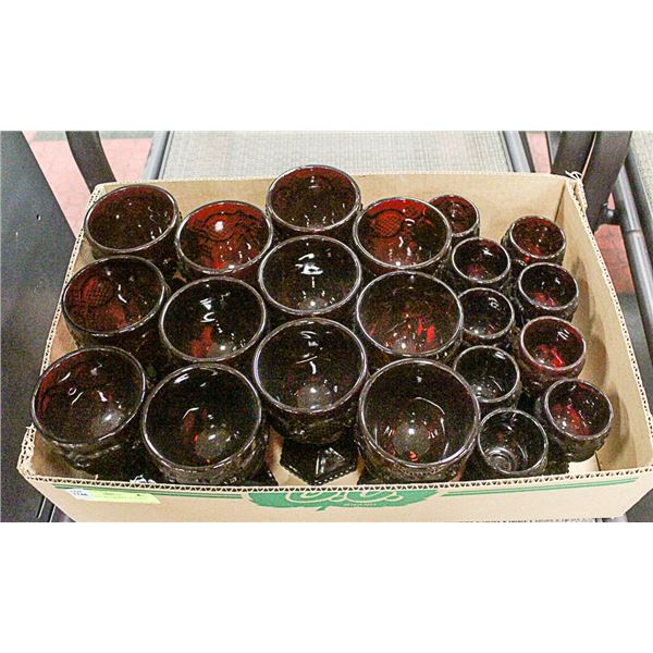 CAPE COD CRANBERRY GLASSES