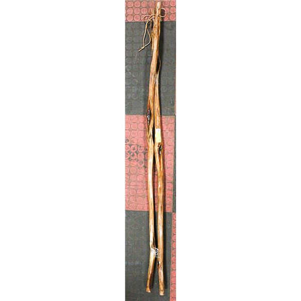 2 DIAMOND WILLOW WALKING STICKS