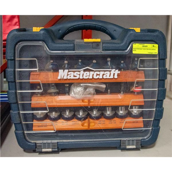 MASTERCRAFT ROUTER W/CASE & BITS