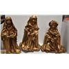 Image 1 : VINTAGE PAPER MACHE "WISE MEN" FIGURINES-