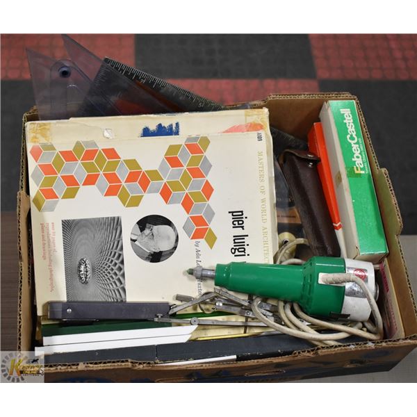 VINTAGE ARCHITECTURAL/DRAFTING TOOLS- BOX LOT
