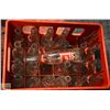 Image 1 : "POP SHOPPE" CRATE WITH 23 GLASS POP BOTTLES