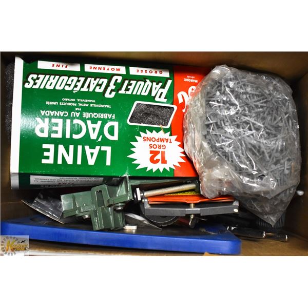 TOOLS & HARDWARE- ASSORTED BOX LOT