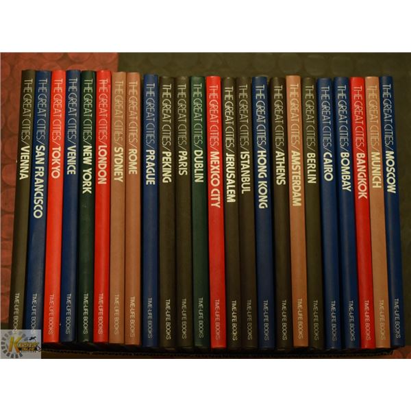 "GREAT CITIES OF THE WORLD" LOT OF 24 HARDCOVER