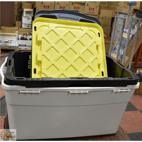 2 X TOTES RUBBERMAID STYLE