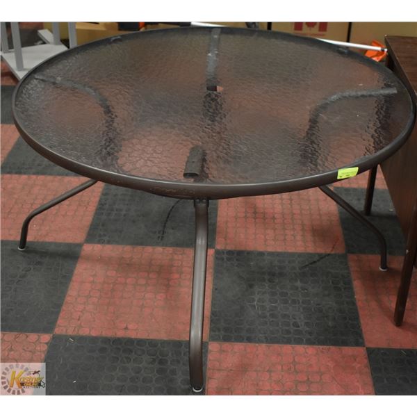 PATIO TABLE ALUMINUM BASE.