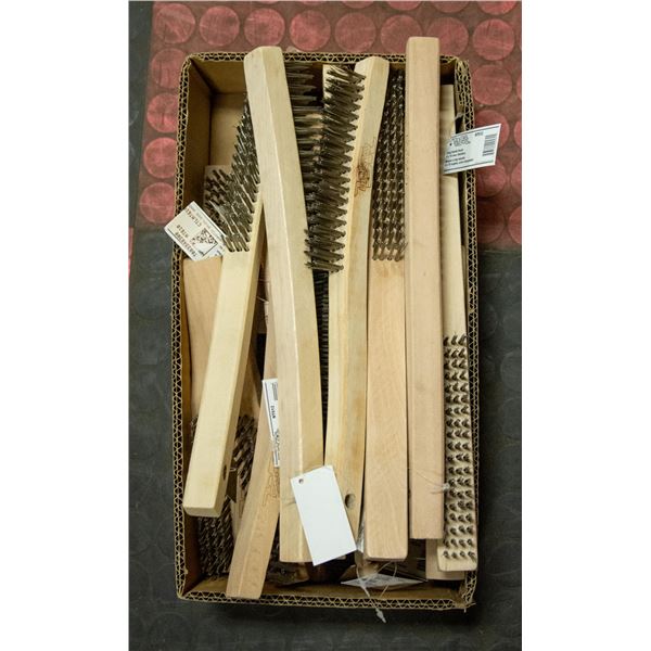 BOX LOT OF WIRE BRUSHES