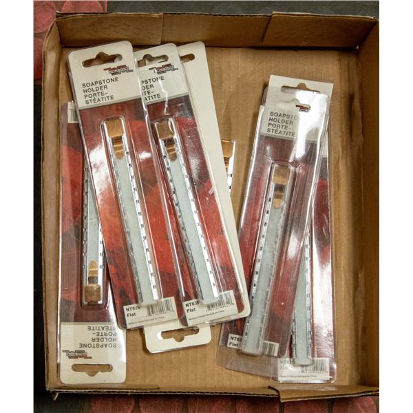 FLAT LOT OF SOAPSTONE HOLDERS