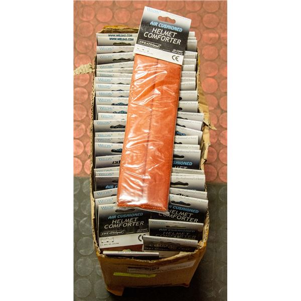 BOX LOT OF HELMET COMFORTERS