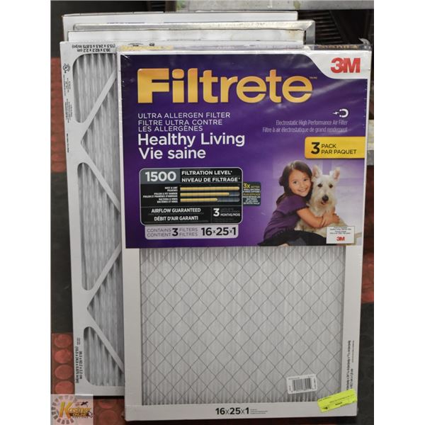 LOT OF FURNACE FILTERS