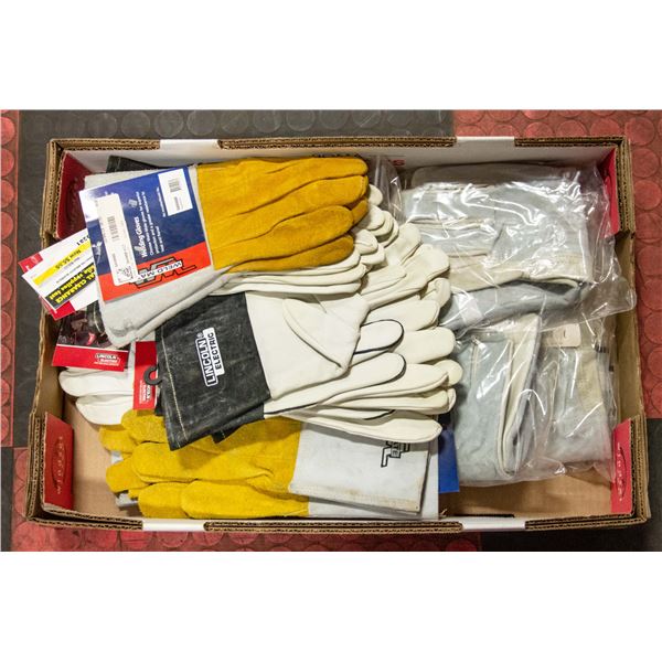 FLAT LOT OF WELDING GLOVES