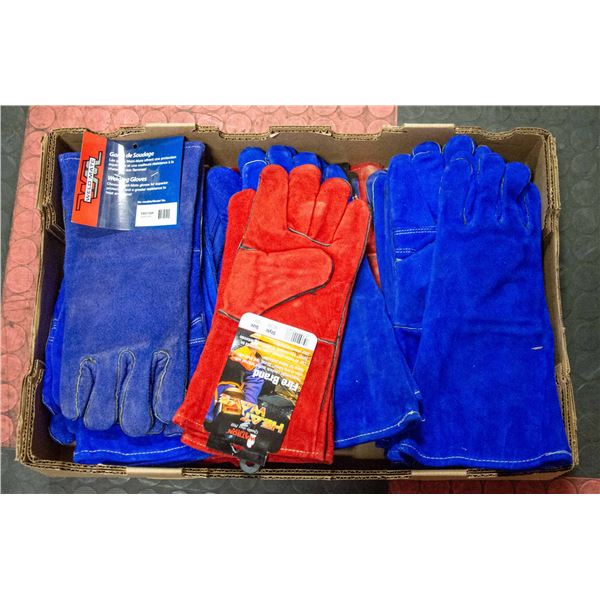 FLAT LOT OF WELDING GLOVES