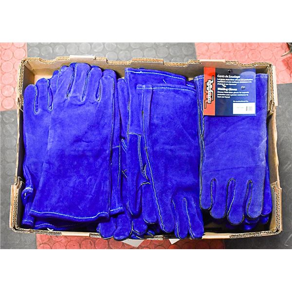 LARGE FLAT OF WELDING GLOVES