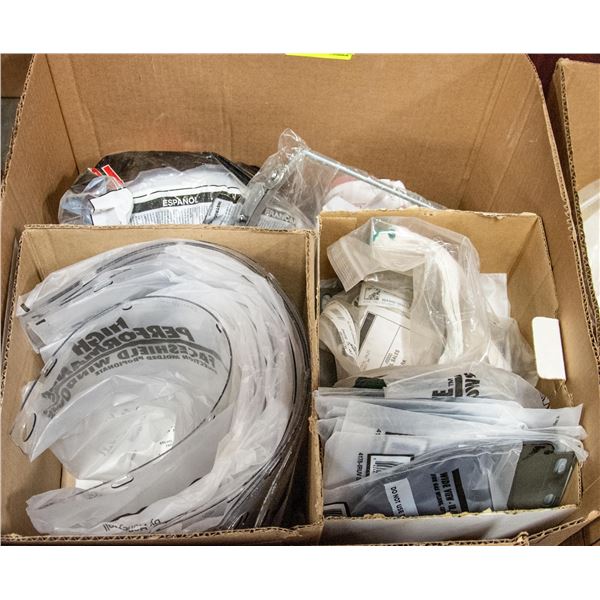 BOX LOT OF VARIOUS INDUSTRIAL SUPPLIES