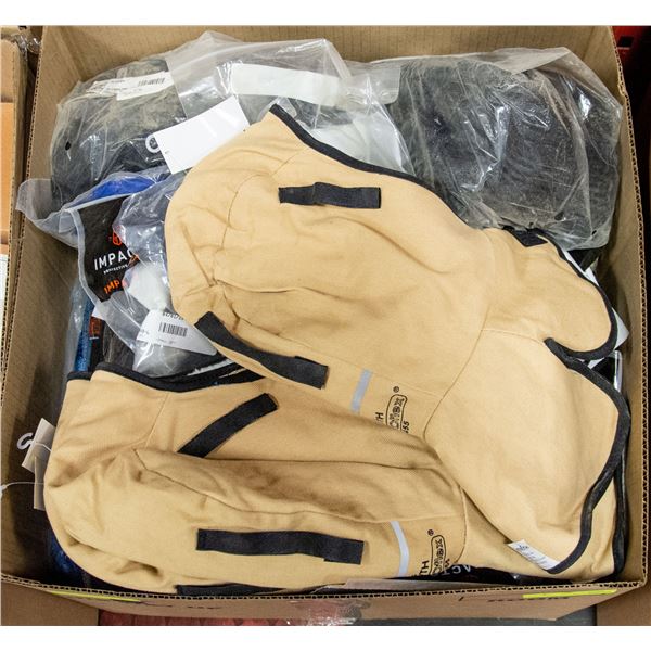 BOX LOT OF VARIOUS INDUSTRIAL SUPPLIES