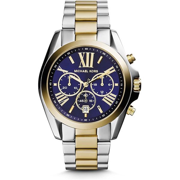 NEW MICHAEL KORS 2-TONE TRIPLE CHRONO MSRP $309