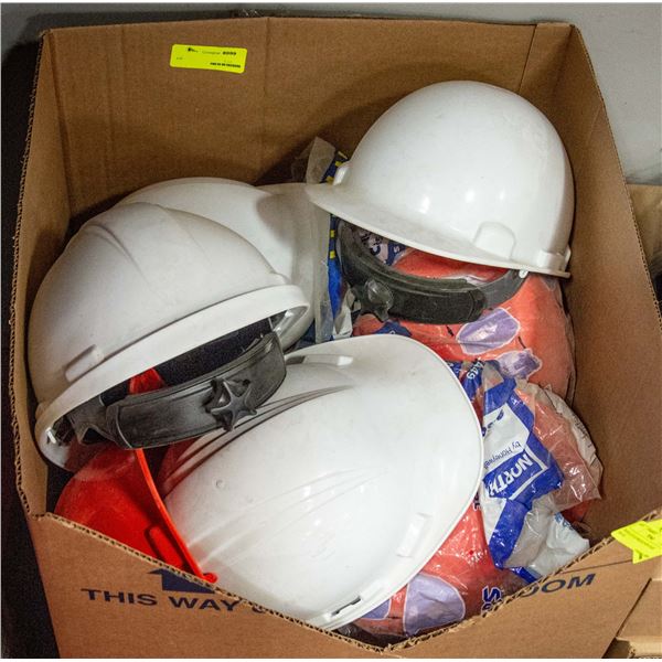 BOX LOT OF BRAND NEW HARD HATS