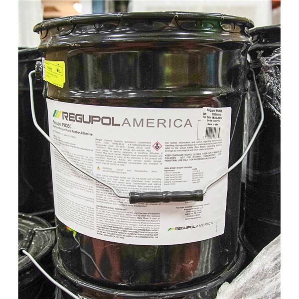 5 GAL PAIL OF REGUPOL PU350 RUBBER ADHESIVE