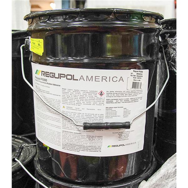 5 GAL PAIL OF REGUPOL PU350 RUBBER ADHESIVE