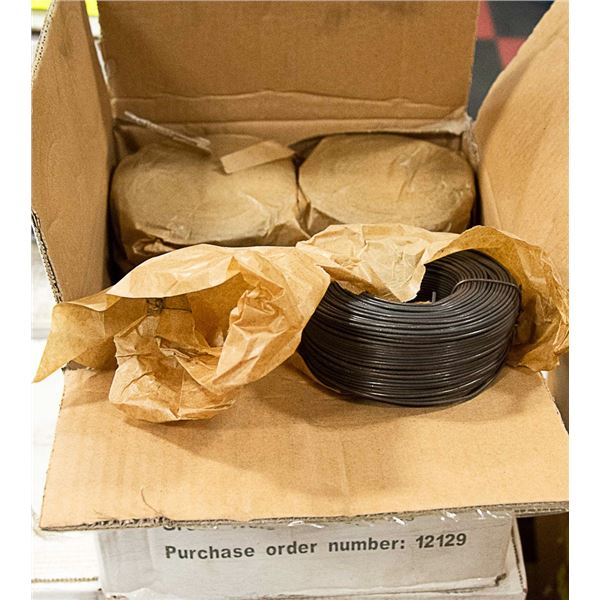 CASE LOT OF 16 ROLLS OF TIE WIRE