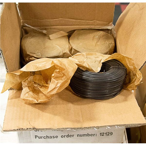 CASE LOT OF 16 ROLLS OF TIE WIRE